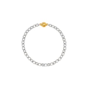 Armband 750 Weißgold Erbs oval