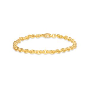Rundankerarmband 750 Gelbgold