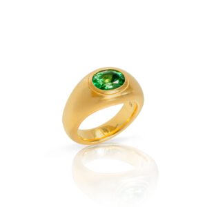 Bandring 750 Gelbgold mit Tsavorit