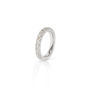 Alliancering 750 Weißgold mit 22 Brillanten