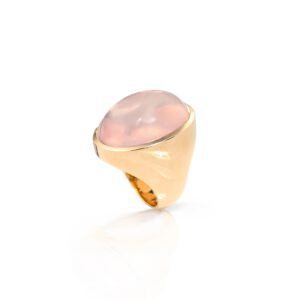 Mantelring mit Rosenquarz