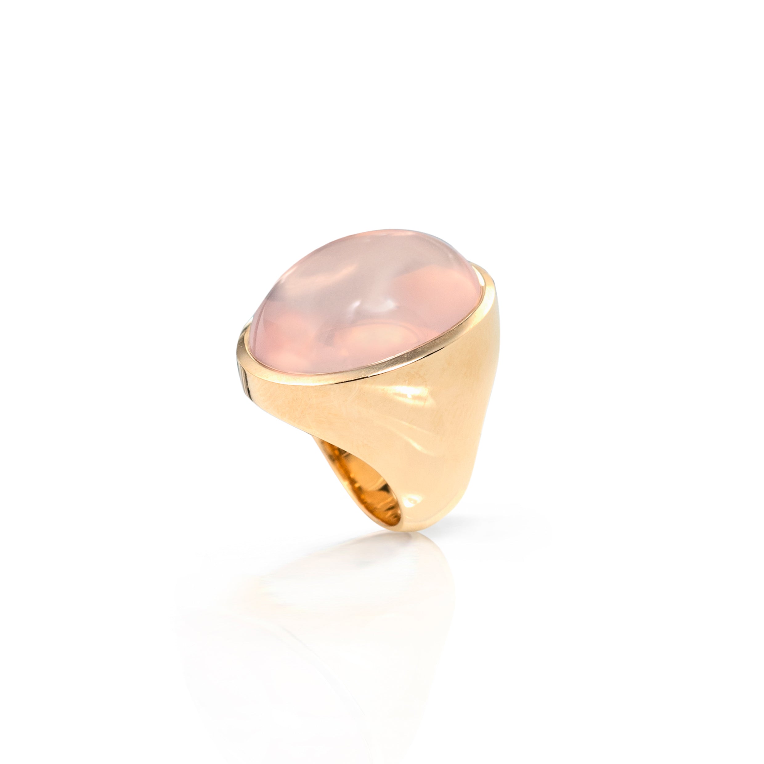 Mantelring mit Rosenquarz