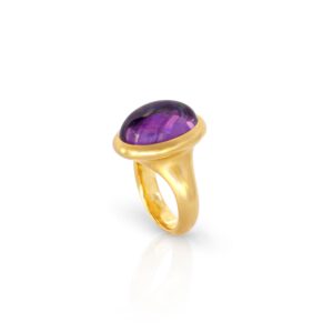 Mantelring tailliert mit Amethyst