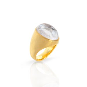 Mantelring mit Bergkristall