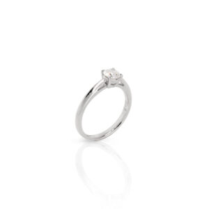 Solitärring 750 Weißgold