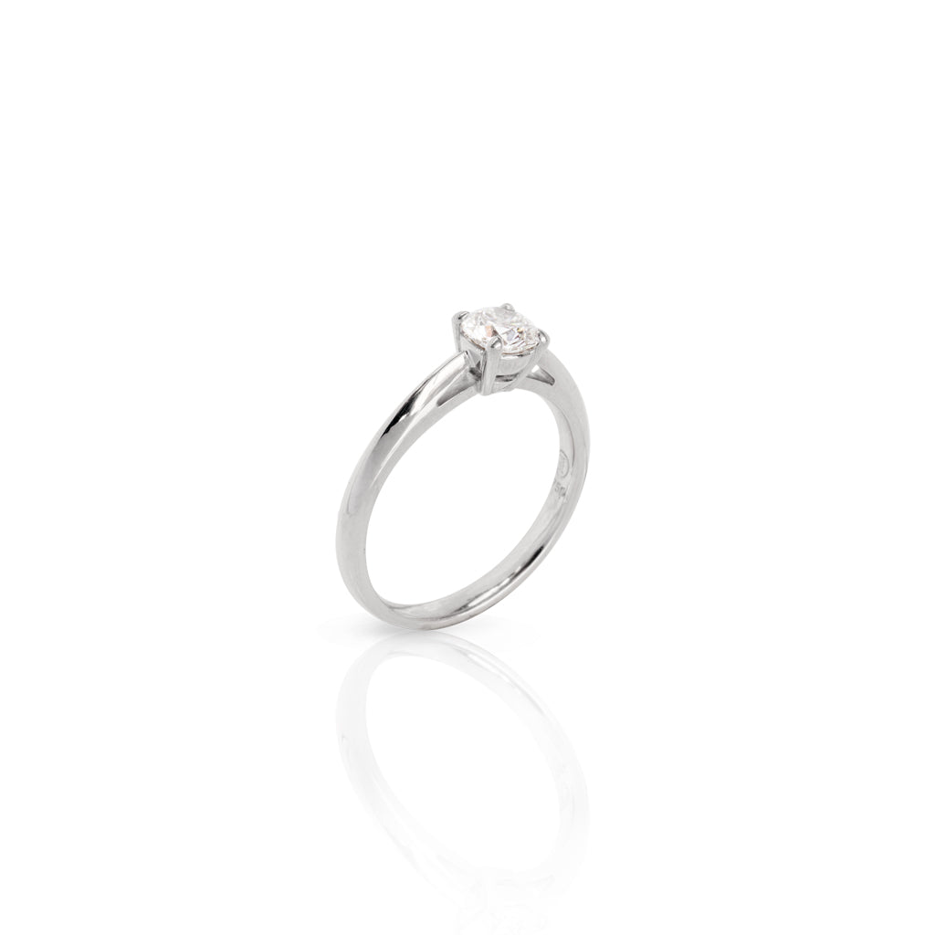 Solitärring 750 Weißgold