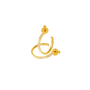 Creolen 750 Gelbgold mit Brillanten