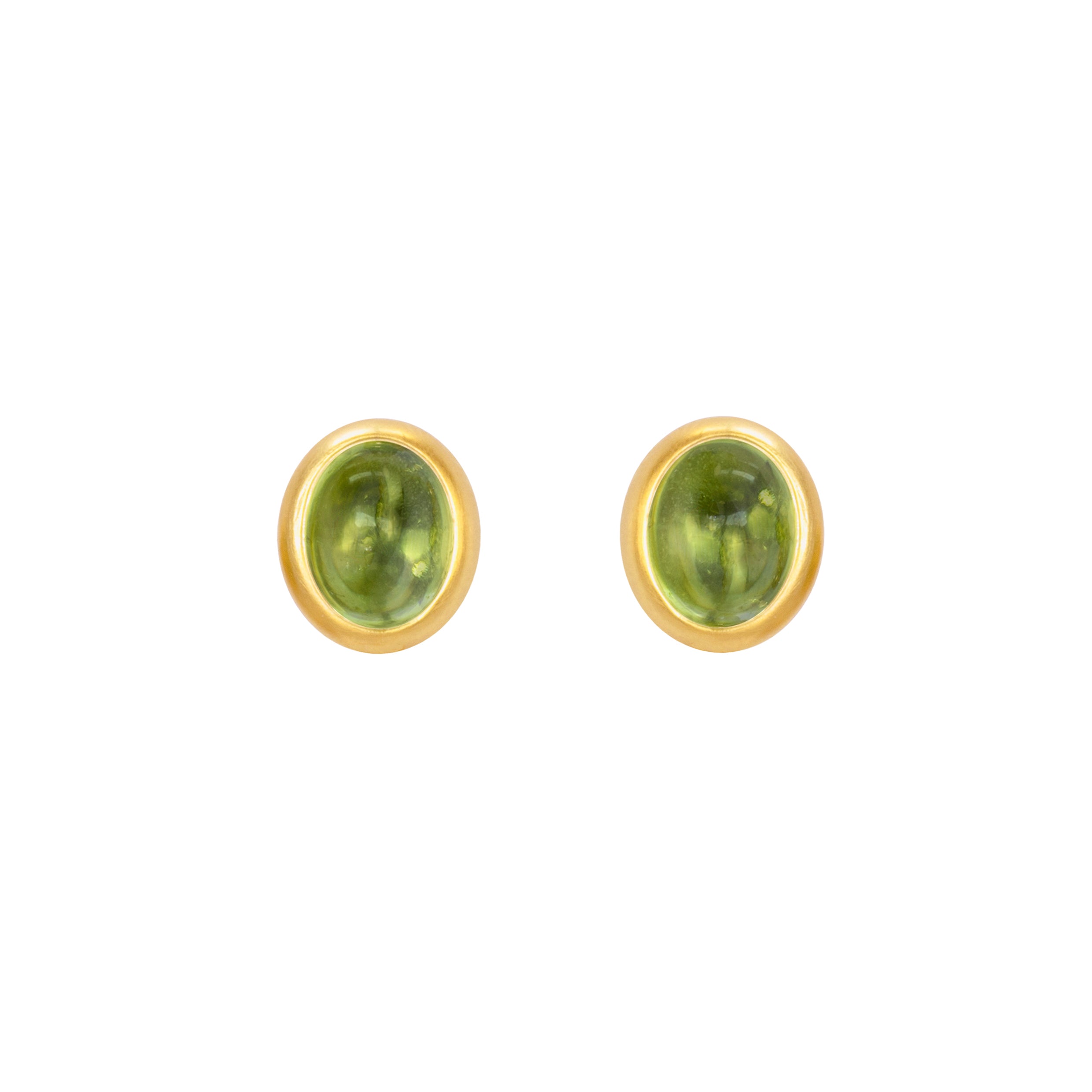Vario Ohrschmuck Oberteile mit Peridot Cabochons