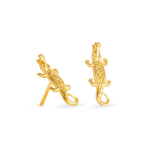 Ohrstecker 750 Gelbgold "Krokodil"