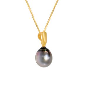 Anhänger 750 Gelbgold mit Tahitiperle