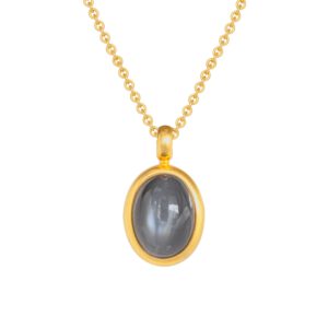 Anhänger 750 Gelbgold mit Mondstein Cabochon