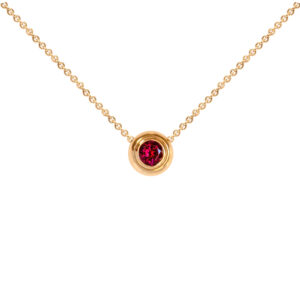 Anhänger 750 Roségold mit Rubellit