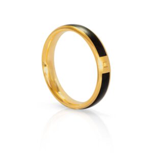 Armreif 750 Gelbgold mit Ebenholz