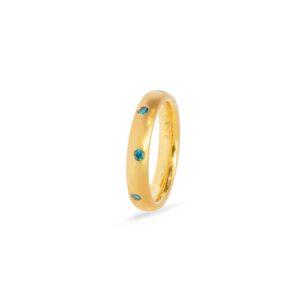 Ring mit 8 oceanblue Brillanten