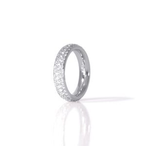 Ring 750 Weißgold mit 72 Brillanten