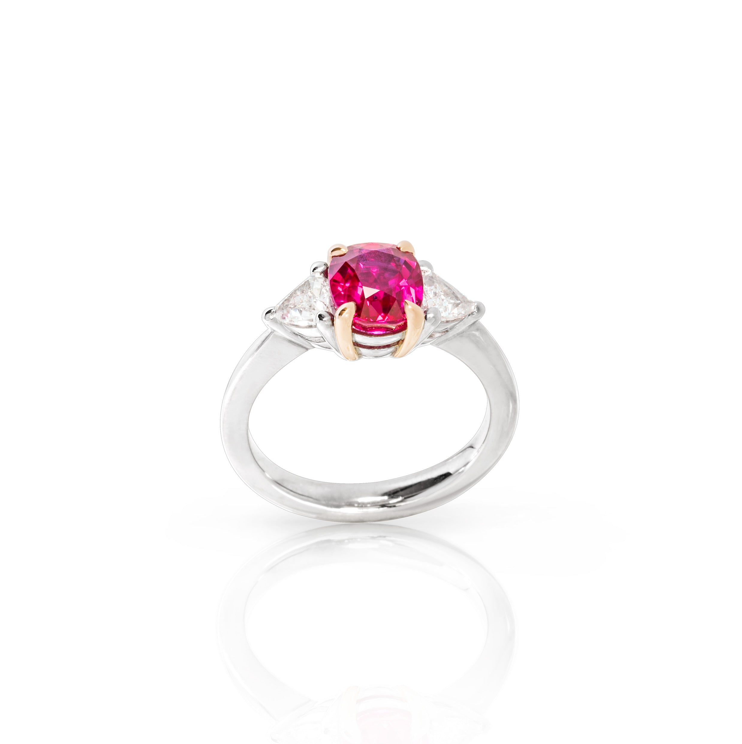 Ring mit Rubin und Diamanten - Image 2