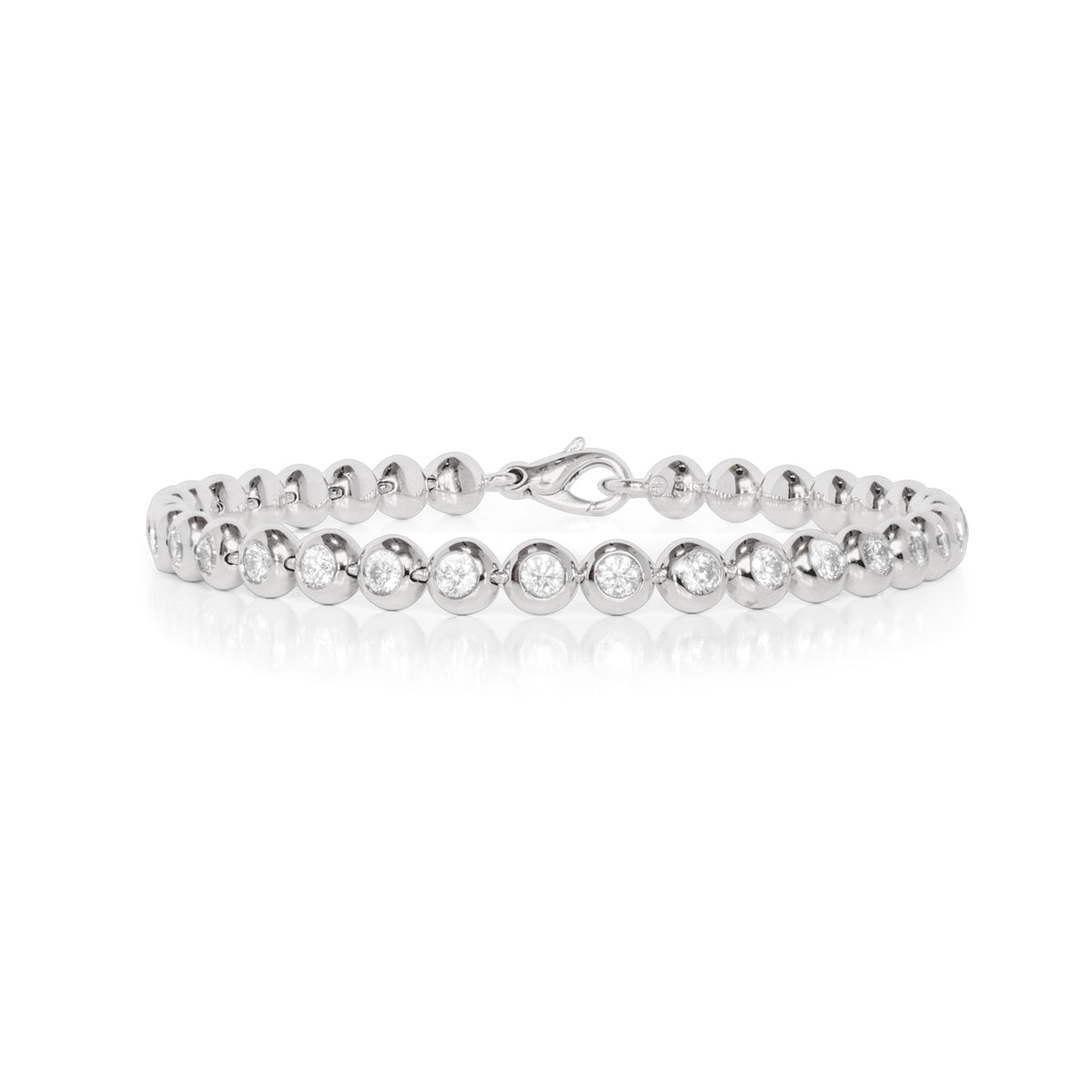 Armband 750 Weißgold mit 32 Brillanten