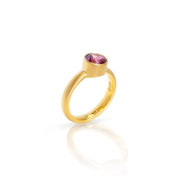 Ring mit Rhodolith