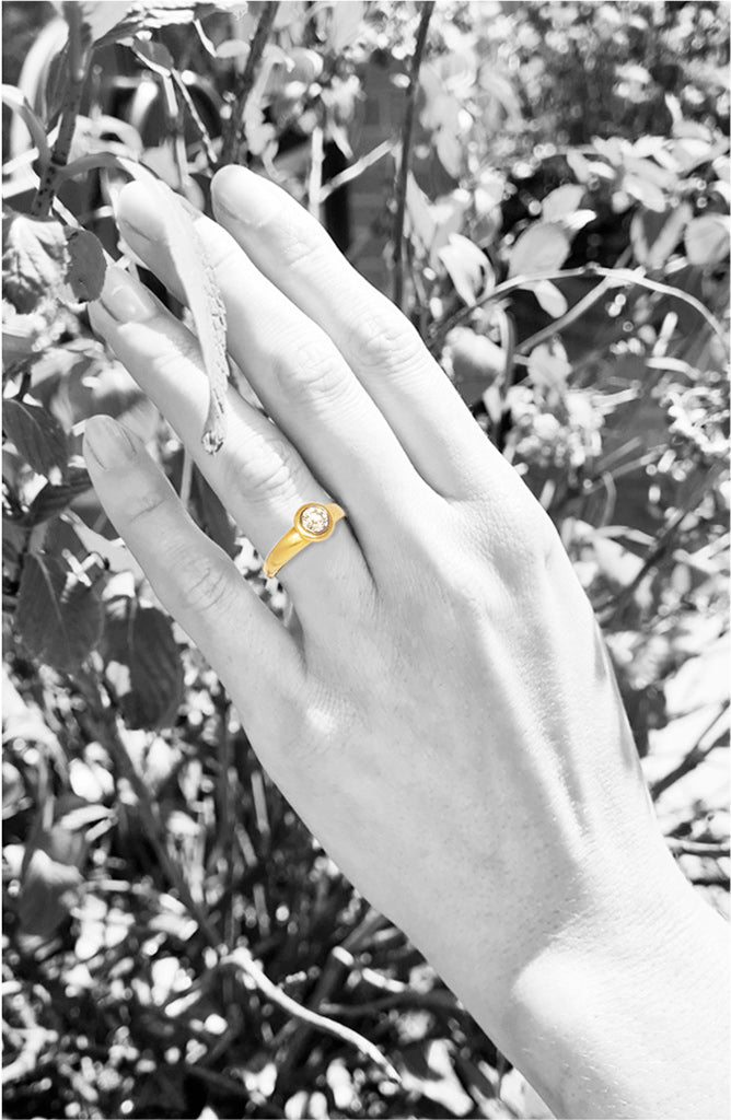 Solitärring mit Brillant - Image 2