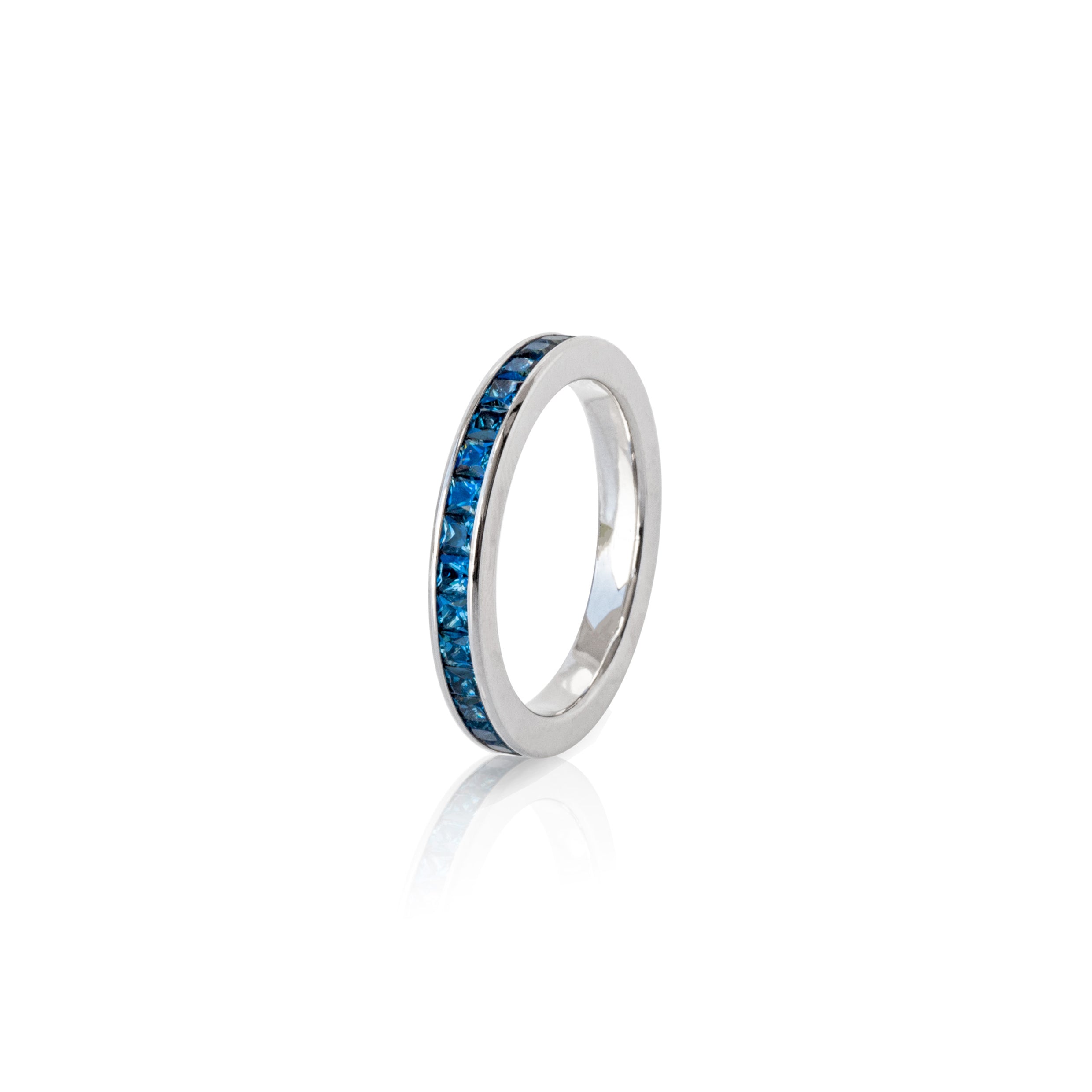 Alliancering 950 Platin mit 33 Saphiren