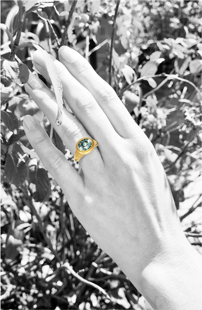 Ring mit Aquamarin – Bild 2