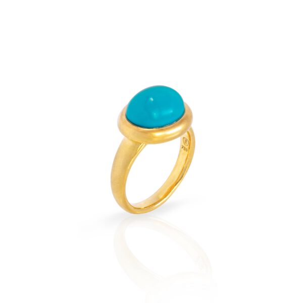 Ring mit Türkis Cabochon