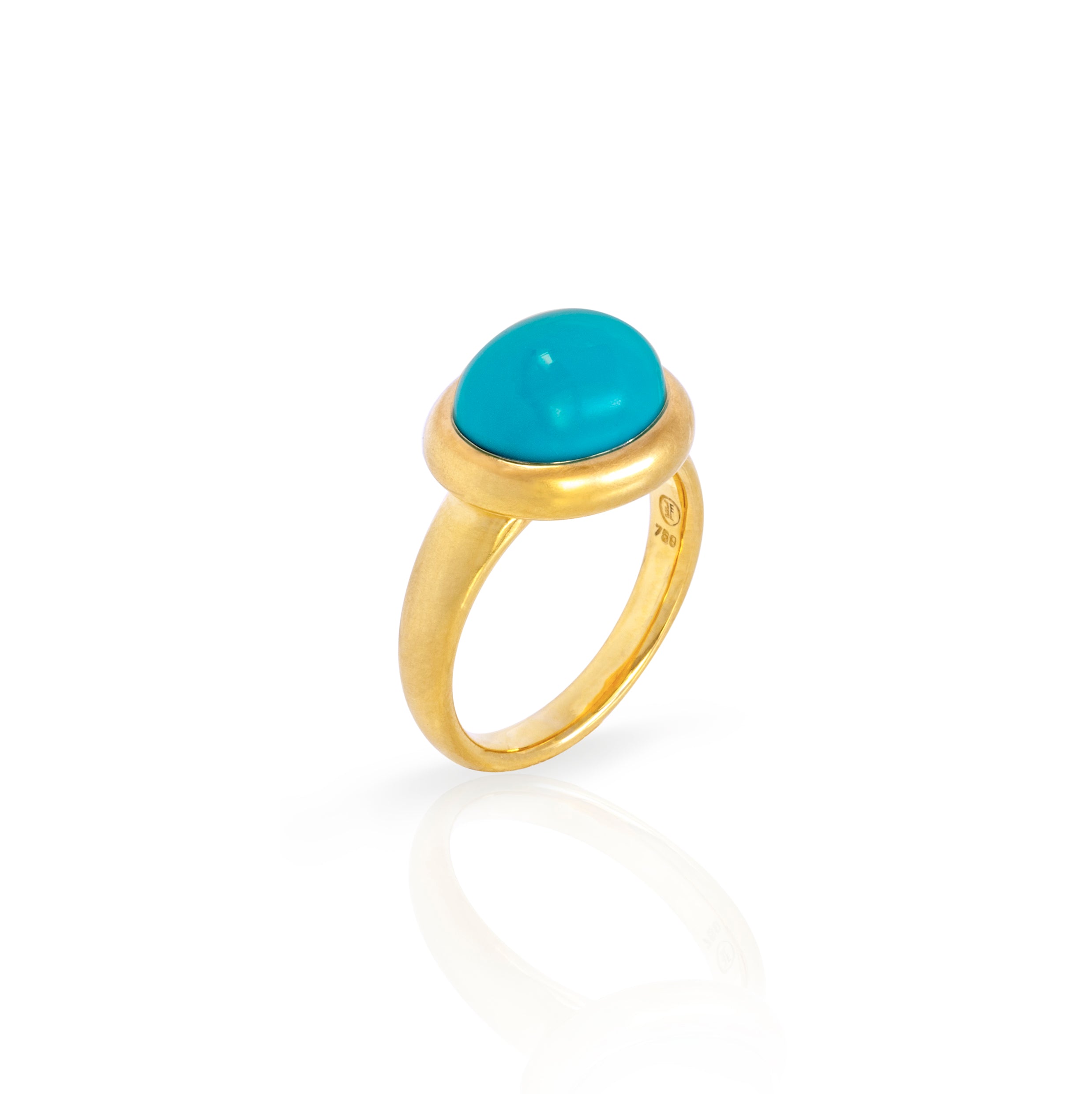 Ring mit Türkis Cabochon