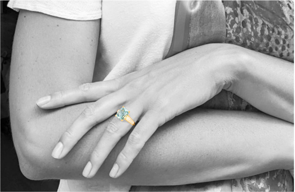 Ring mit Aquamarin - Image 2