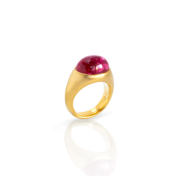 Bandring mit Rubellit Cabochon