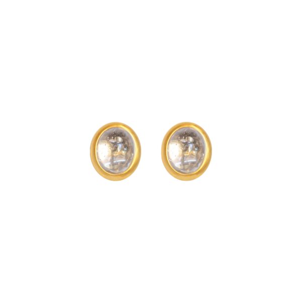 Vario Ohrschmuck Oberteile mit Bergkristall Cabochons