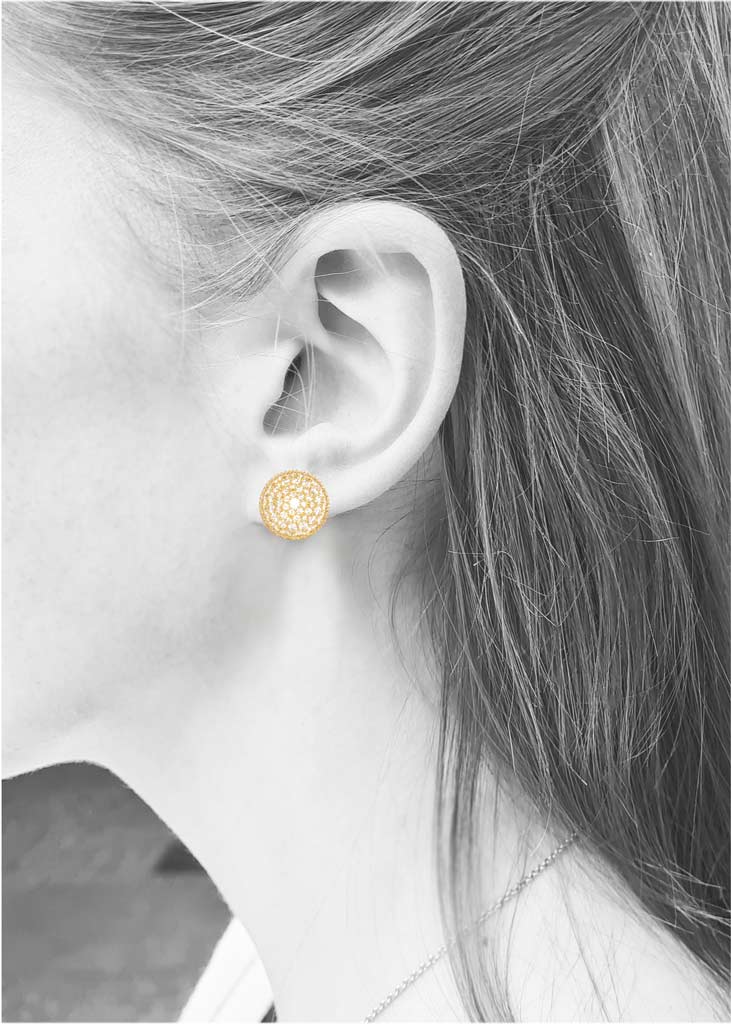 Vario Ohrschmuck Oberteile rund mit Brillanten - Image 2