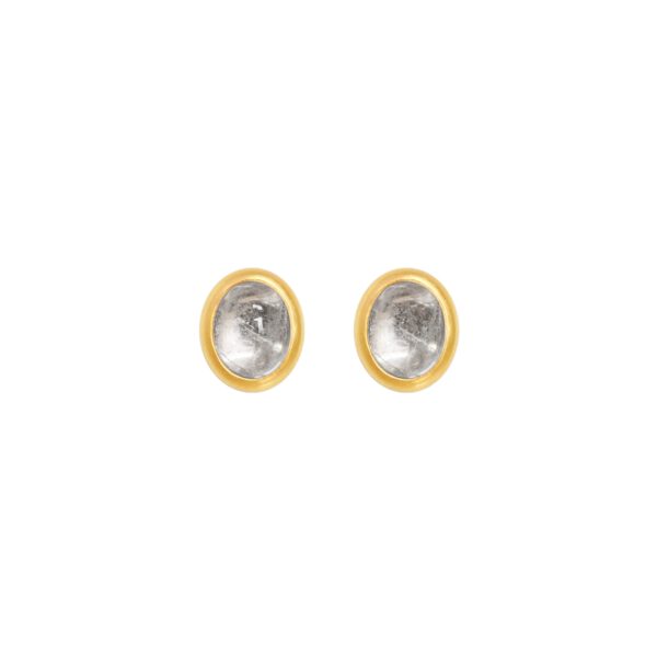 Vario Ohrschmuck Oberteile mit Bergkristall Cabochons