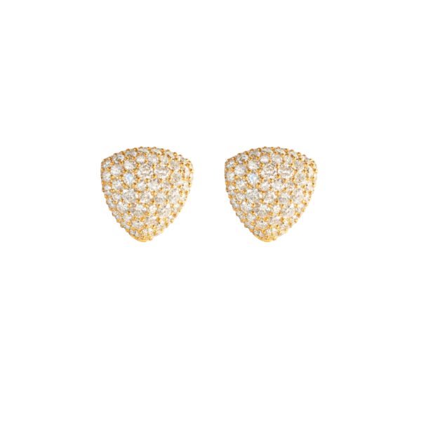 Vario Ohrschmuck Oberteile Kissen Dreiecke mit Brillanten