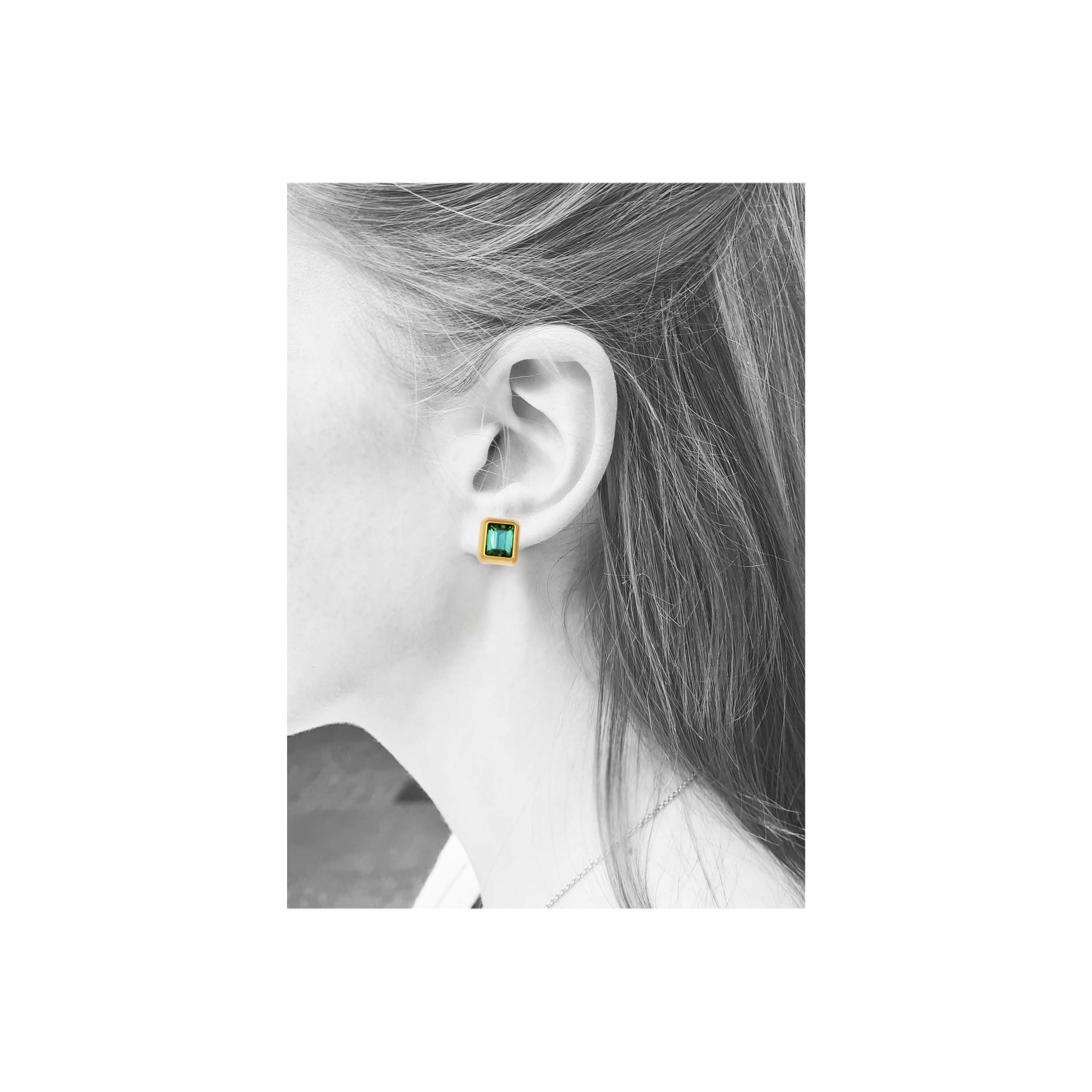 Vario Ohrschmuck Oberteile mit Turmalinpaar - Image 2