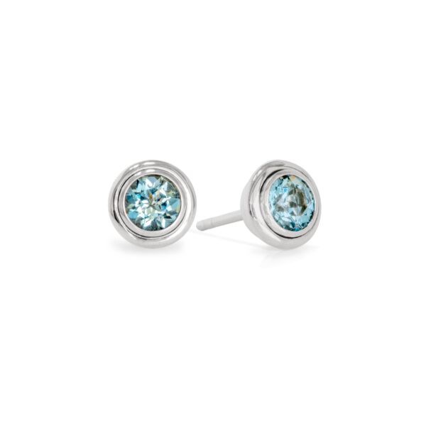Ohrstecker mit Aquamarinen