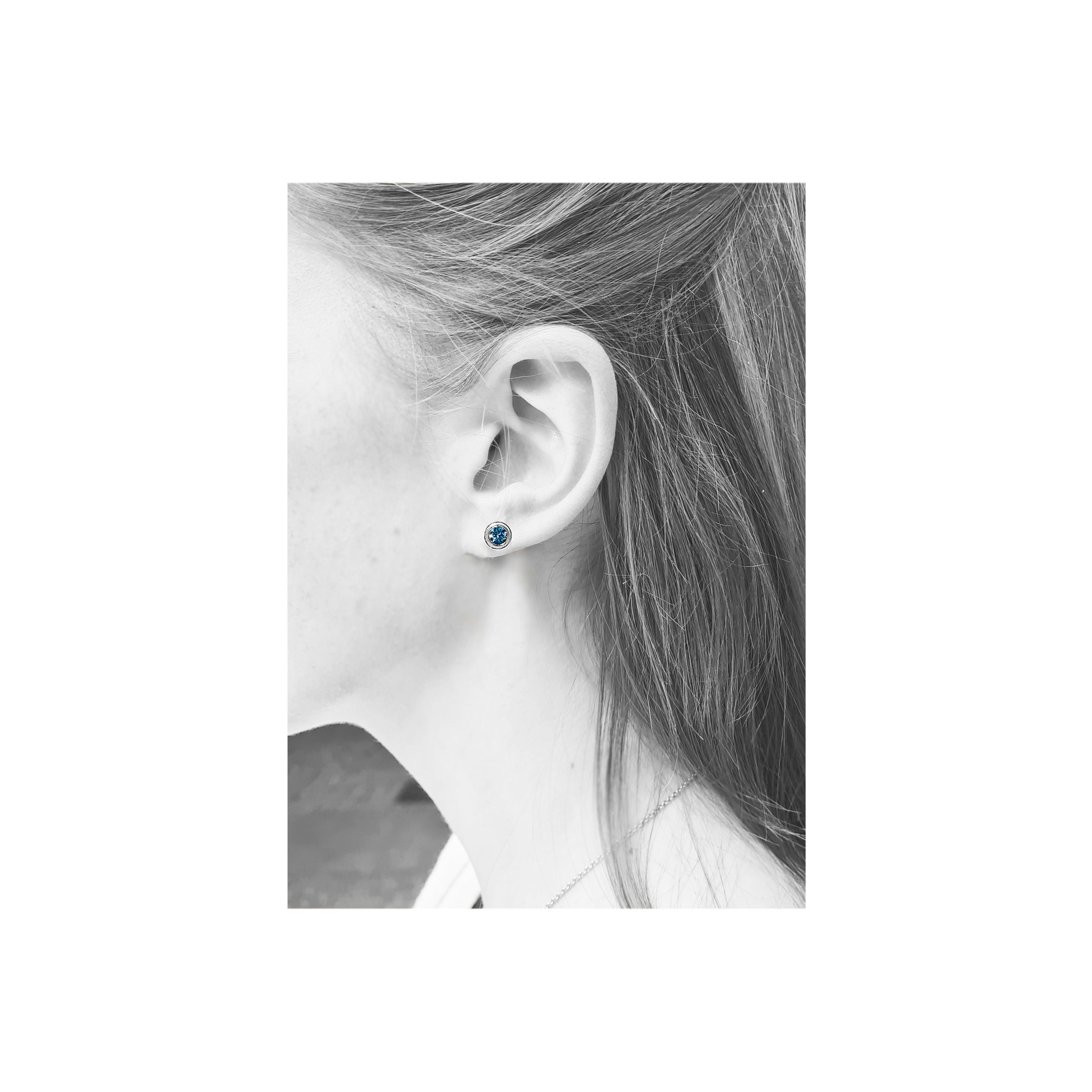Ohrstecker mit Aquamarinen - Image 2