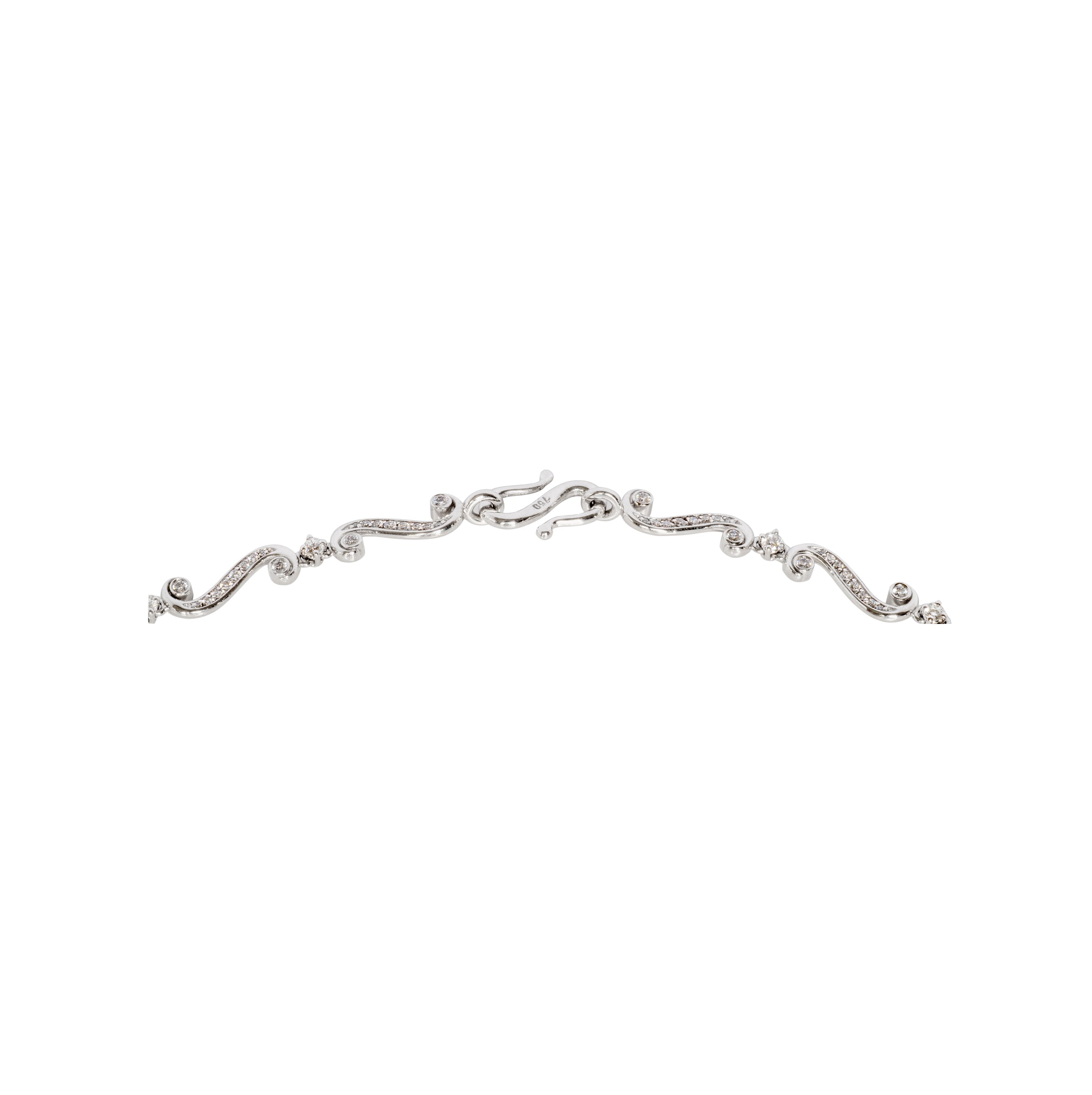Collier "Voluten" 750 Weißgold mit 263 Brillanten - Image 2