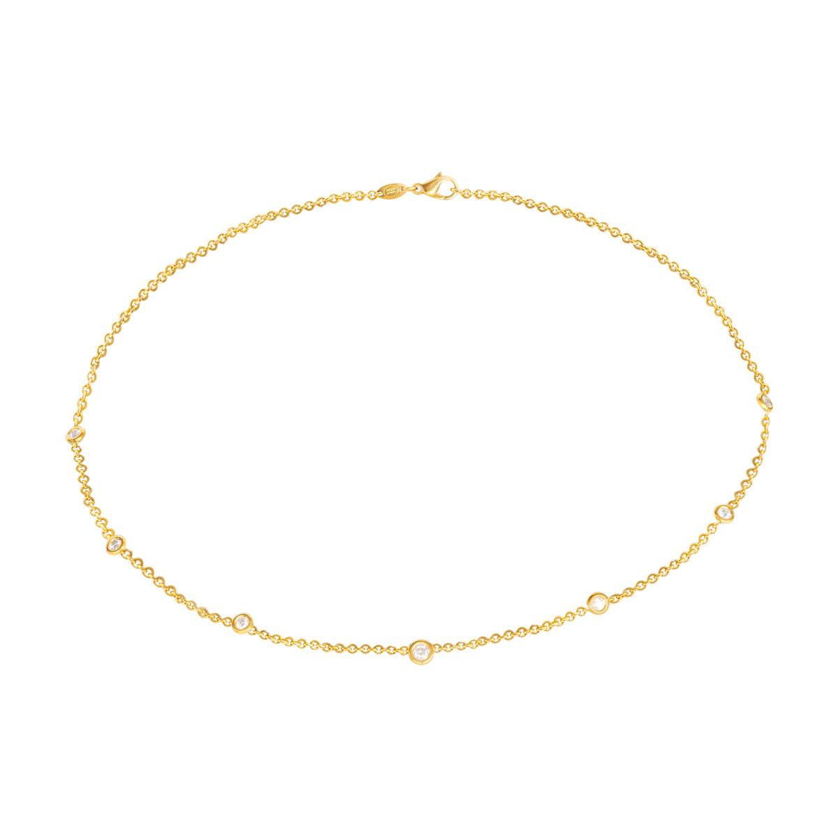 Collier 750 Gelbgold mit Brillanten