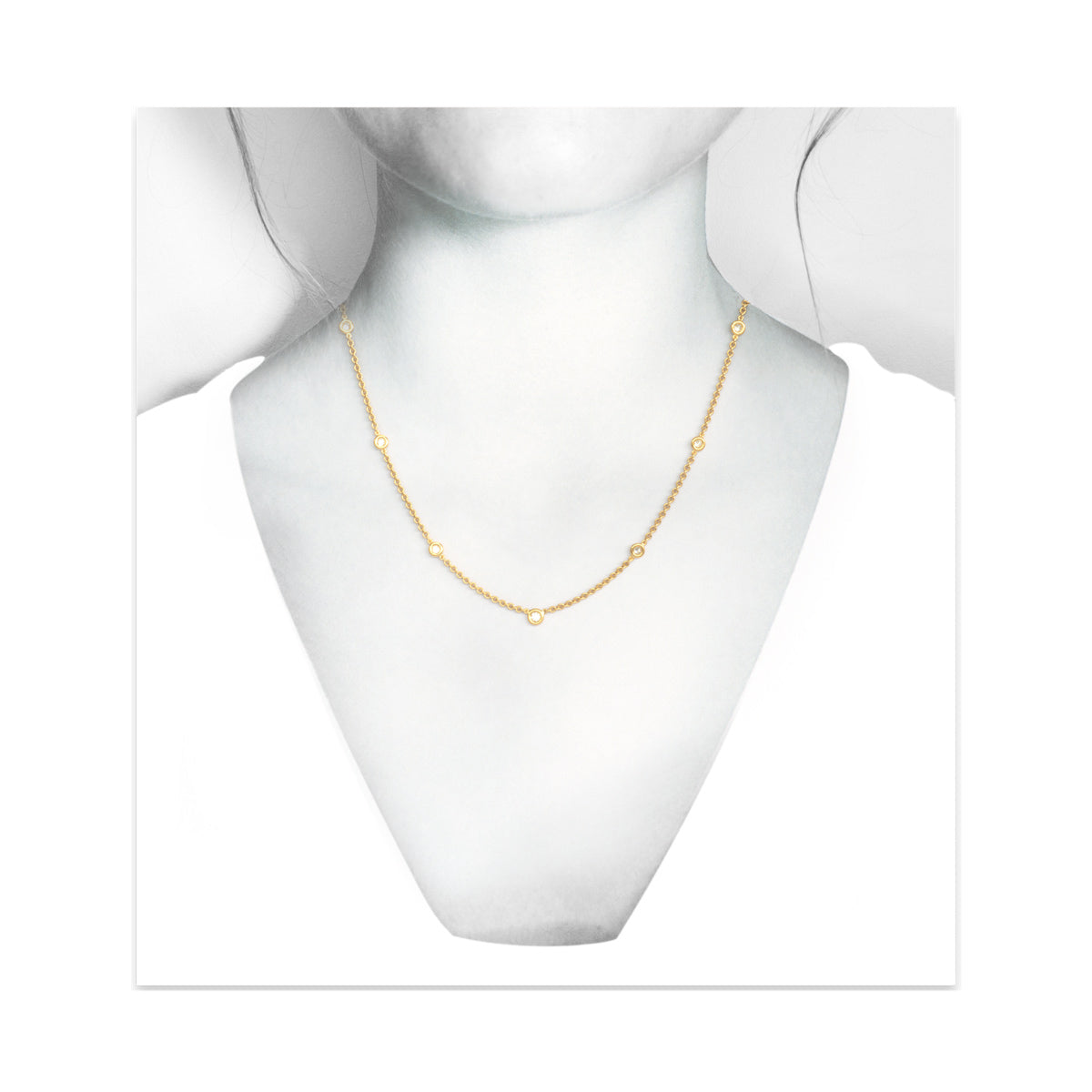 Collier 750 Gelbgold mit Brillanten - Image 2