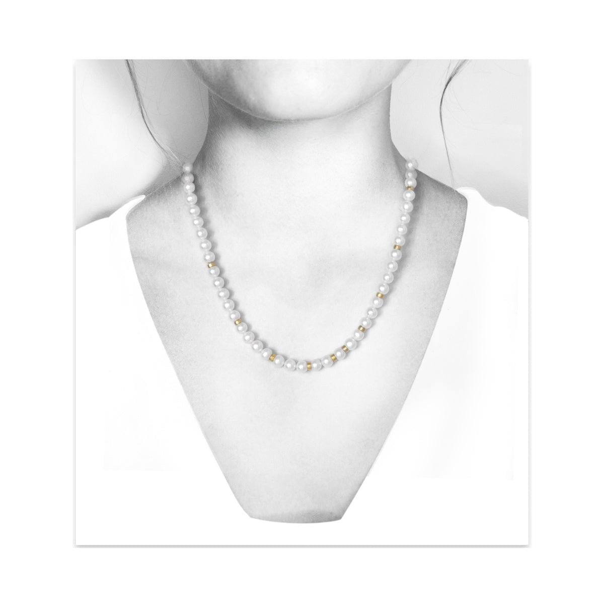 Collier 585 Gelbgold mit Süßwasserperlen - Image 2