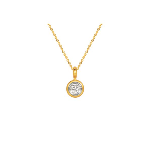 Anhänger 750 Gelbgold mit Brillant