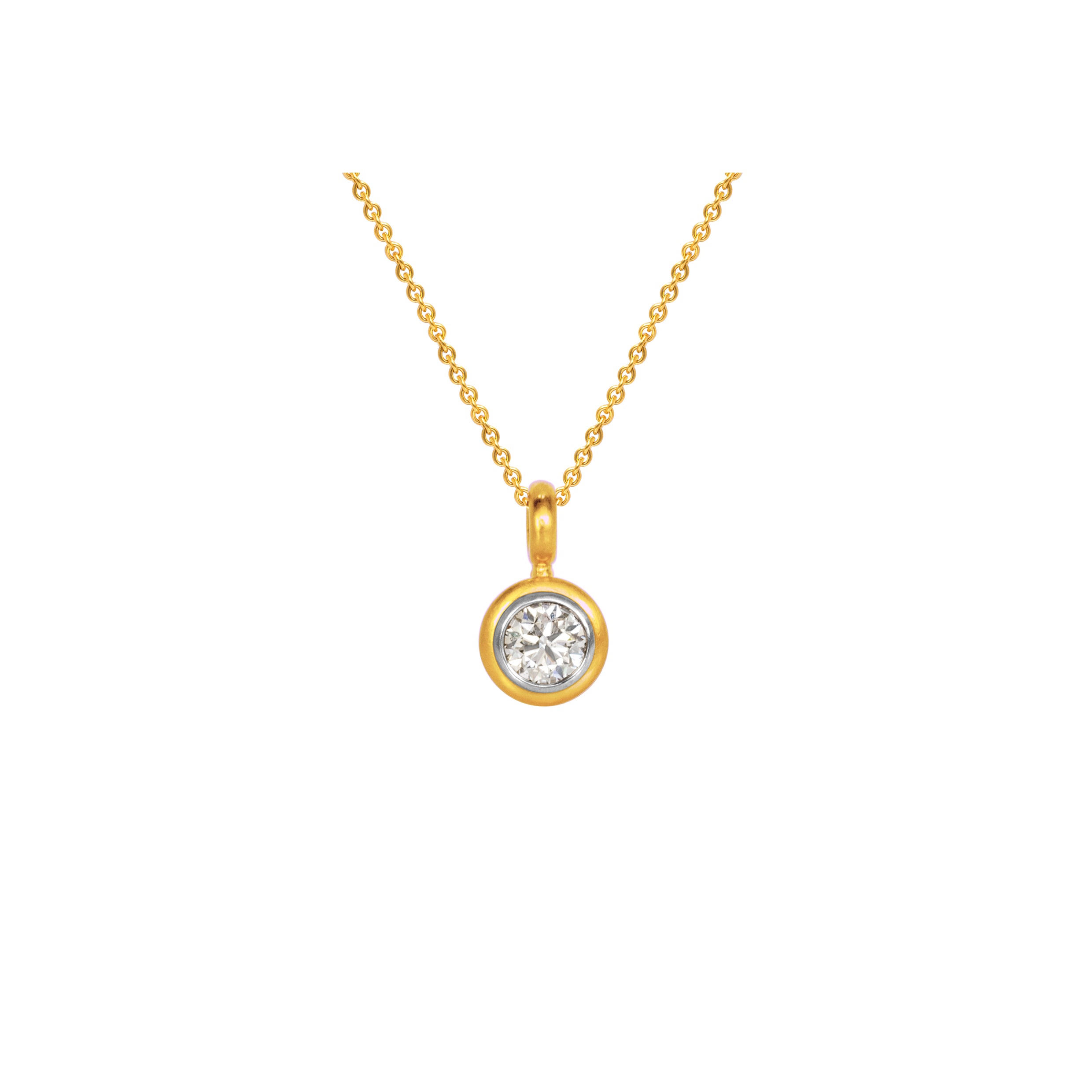 Anhänger 750 Gelbgold mit Brillant