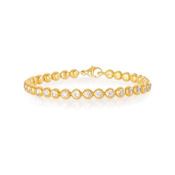 Armband 750 Gelbgold mit 32 Brillanten