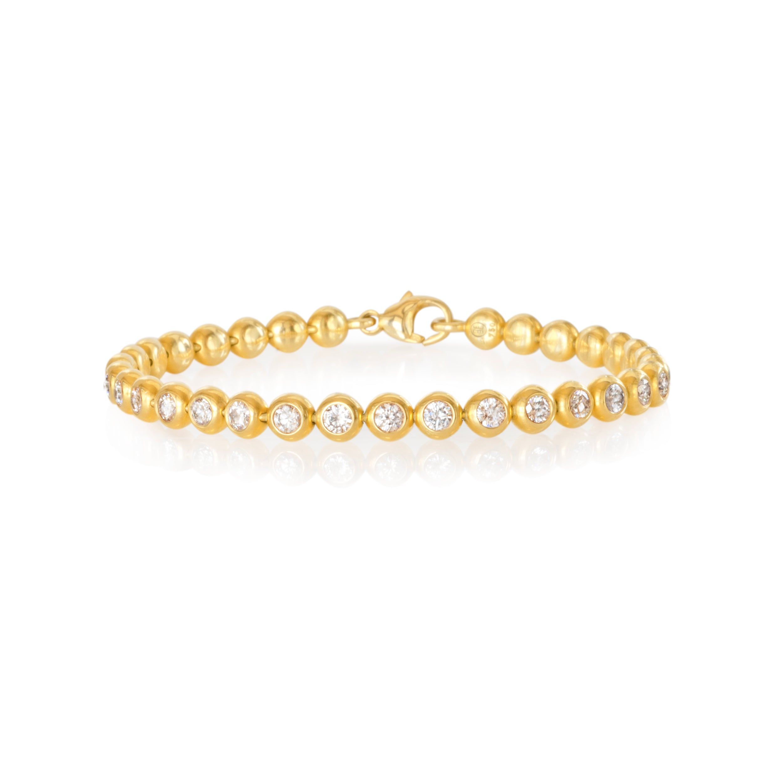 Armband 750 Gelbgold mit 32 Brillanten