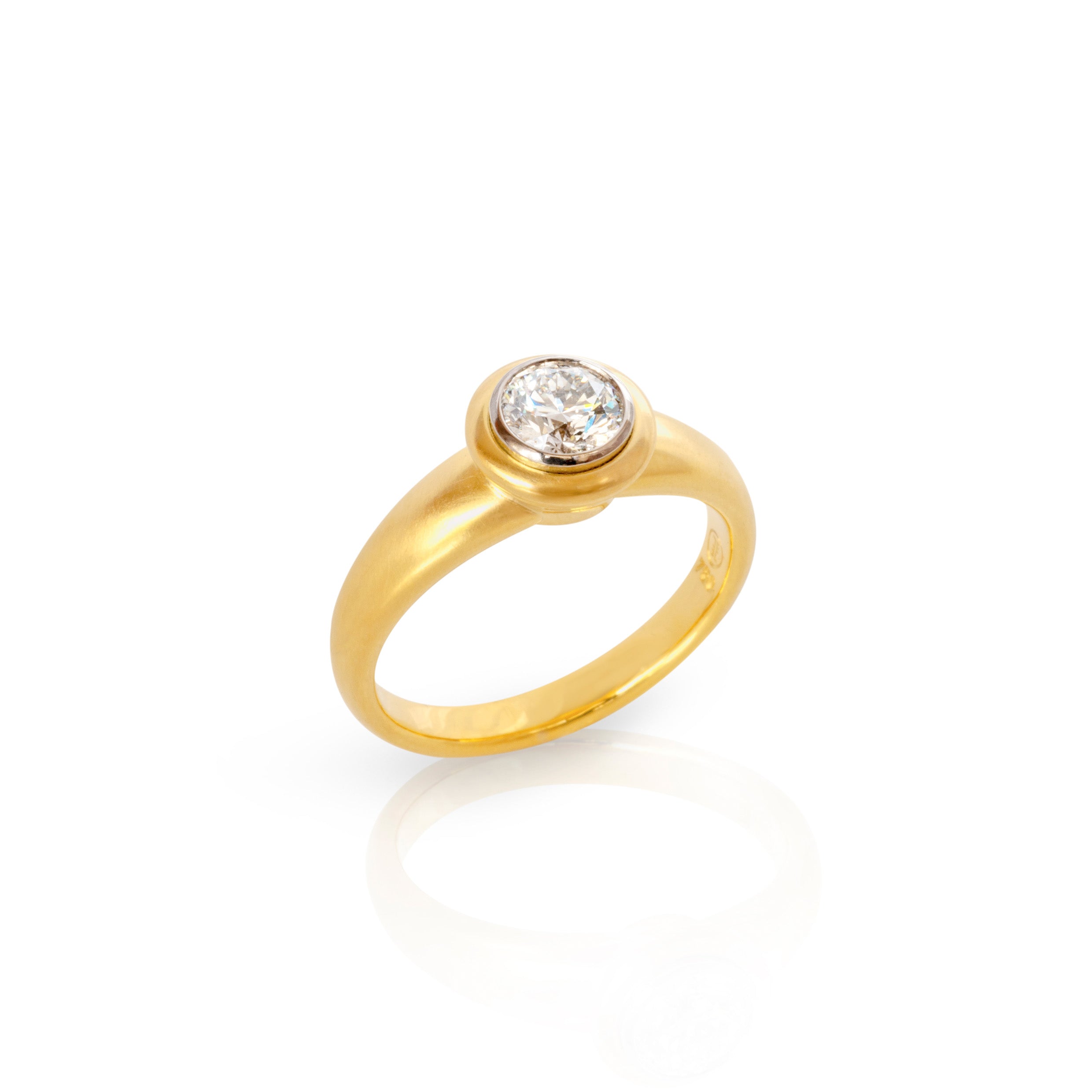 Solitärring mit Brillant